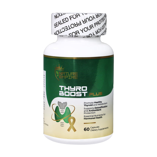Nature Empire Thyro Boost Plus - Thyroid Support Supplement with Selenium & Iodine, Metabolism & Detox Blend, 60 Vegan Capsules